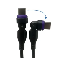 240W Magnetic USB-C Charging Cable with A-to-C Adapter