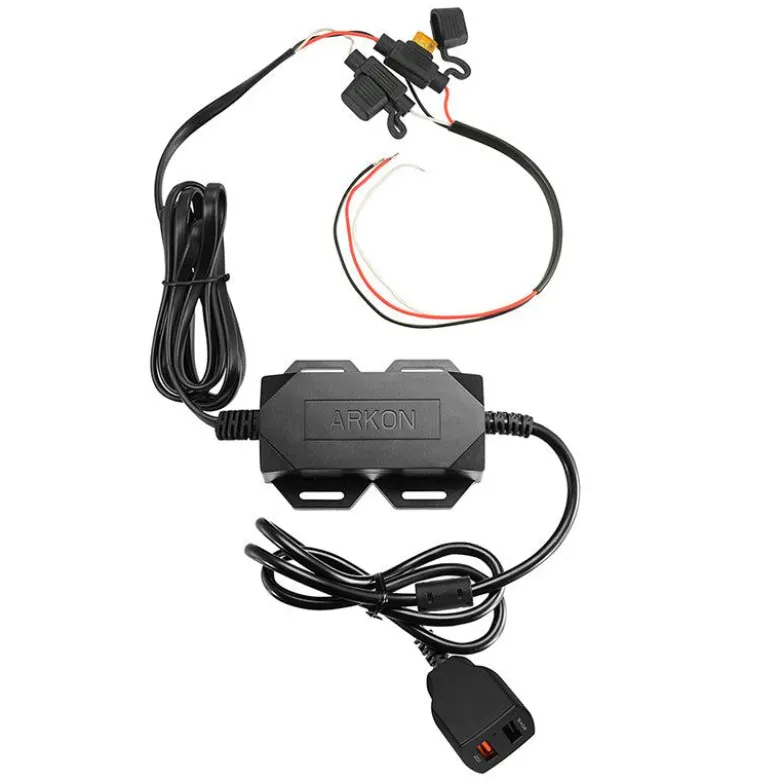 30W 2-Port Quick Charge 3.0 and USB-A Car Fixed Install Charger