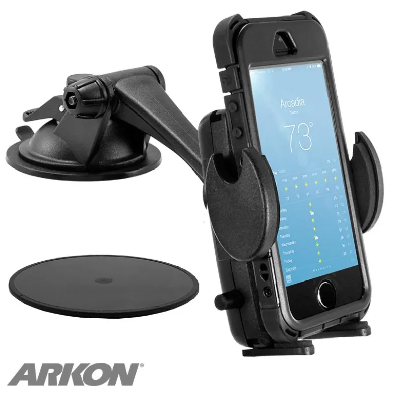 Windshield or Dash Mega Grip™ Phone Car Holder Mount for iPhone, Galaxy, and Note