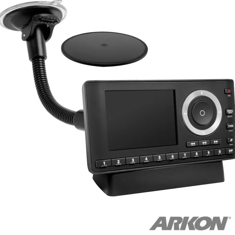Windshield Suction Car Mount with 8.5" Gooseneck for XM and Sirius Satellite Radio