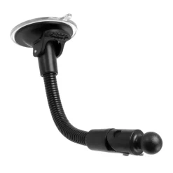 Windshield Suction Mount with Flexible Gooseneck and 17mm Ball – Compatible with GPS Devices