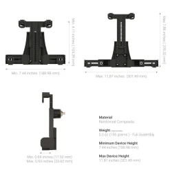 XMS™ Heavy Duty Forklift Mount with LockVise™ Locking Tablet Holder