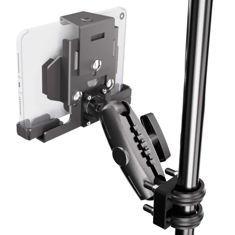 XMS™ U-Bolt Mount with LockVise™ Metal Locking Tablet Holder